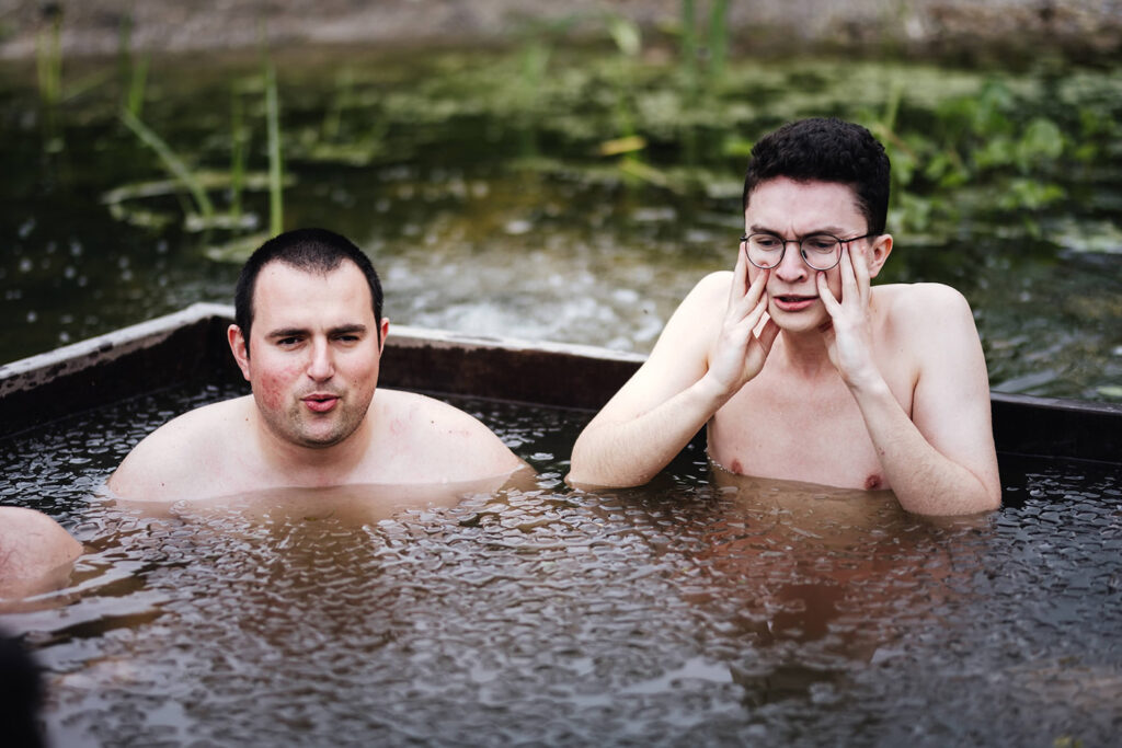 A frozen hot tub being thawed out, the metaphor for our approach